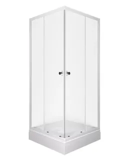 Душевой уголок Triton Вельвет Щ0000061815 90x90 см профиль белый стекло матовое